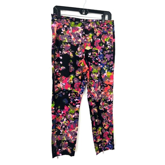 W118 by Walter Baker Womens Size S Floral Dustin Cropped Moto Jeans Pants 1117H - Picture 2 of 11